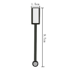 2 Pieces Double-head Magnet Stick Magic Magnet Stick for 3D Magnetic Cat Eye Gel Magic Nail Art Manicure Tool, Black