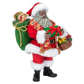 Kurt S. Adler 12-Inch Fabriché Kwanzaa Santa