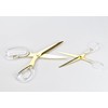 Dany Marcus Scissors 17 cm Gold with Clear Acrylic Handle