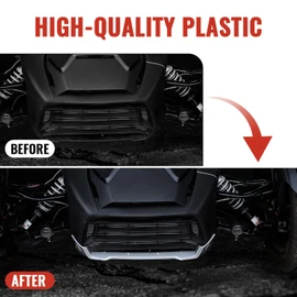LUXEMOTO Front Radiator Protector for Can-Am Ryker, Plastic Lower Bump Lip Protector Skid Plate for Can Am Ryker 900 600 Sport & Ryker Rally Edition All Models Accessories(1PC, Replace #219400999)