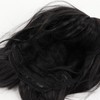 Black Long Double Braid Wig Synthetic Simulated Scalp Heat Resistant