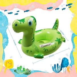 Pool Inflatables for Kids, Inflatable Pool Floats for Kids, Dinosaur Baby Swimming Float with Sound Tails and Handle, Kids Pool Inflatables for Boys Girls Summer Beach Water Sports Toys