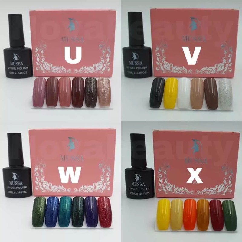 Mussa Combo Gama Gel Uv + Base + Top +