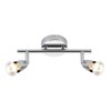 Saxby Amalfi 50W Twin Chrome Plated Decorative Commercial Domestic Adjustable