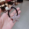 Xiwstar 2Pcs Elasic Rhinestone Starfish Hair Scrunchies Fashion Crystal Hair