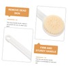 SAFIGLE Bath Brush Back Scrubber with String Soft Bristle Body