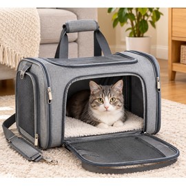 Dog Carrier for Small Medium Cats Puppies up to 15 Lbs