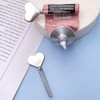 Silver Metal Manual Toothpaste Squeezer Heart Stainless Steel Dispenser Tube