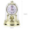 Table Clock, European Retro Style Living Room Clock Antique Silent