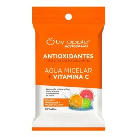 Toallitas Desmaquillantes Agua Micelar Y Vitamina C 30 Pzs