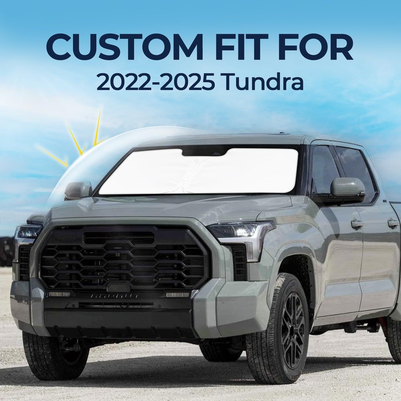 Fit for Toyota Tundra 2022-2025 Windshield Sunshade, Customized for Tundra