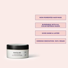Maria Nila Colour Refresh, White Mix 3.4 Fl Oz, Non-pigment Hair Mask, Brings out Pastel Colours when mixed, 100% Vegan & Sulfate/Paraben free