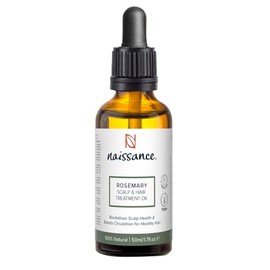 Naissance Rosemary Hair and Scalp Oil 50ml - Blended with Jojoba, Almond, Argan and Essential Oils