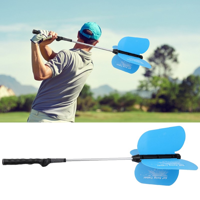 A361 Teenager Multifunction Wind Power Golf Swing Trainer Auxiliary Practicing