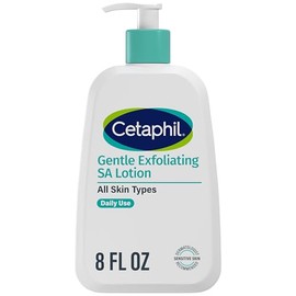 Cetaphil SA Loción facial exfoliante suave, hidratante de ácido salicílico, 8 onzas