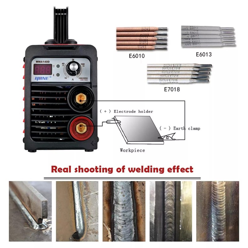 HONE ARC Welder 110V/220V, Actual 140Amp Stick Welder, Digital IGBT