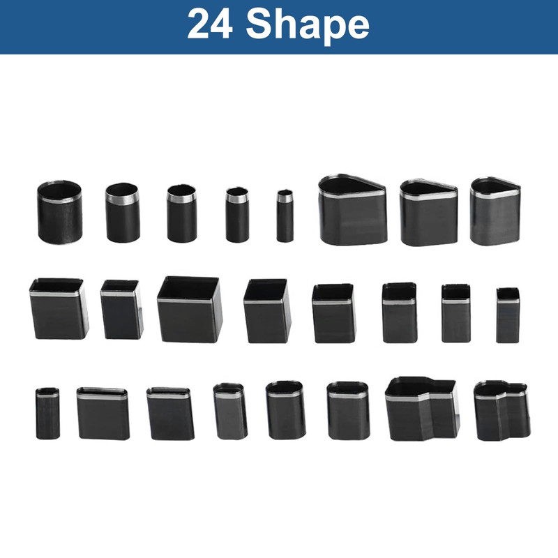 sourcing map 24pcs Leather Hole Punch Tool High Speed Steel