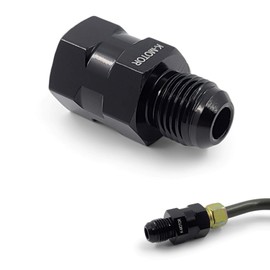 Hardline Adapter Fuel Fitting - Compatible with Honda Civic Prelude Accord - Compatible with Acura Integra CRX (6AN) Long Style