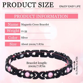 1 Stück Set von Releasable Magnetic Energy Armband, Titanium Magnetic Energy Armband,... Dragon Design Edelstahlarmband (Schwarz)