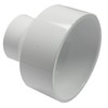 Canplas 193023 PVC DWV Reducing Coupling, 3-1 1/2-Inch, White