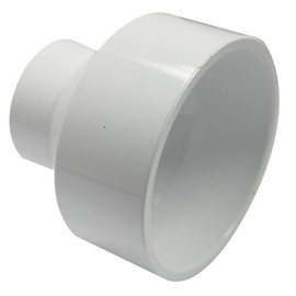 Canplas 193023 PVC DWV Reducing Coupling, 3-1 1/2-Inch, White