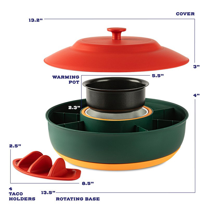 Taco Tuesday Kit - Taco Bar Serving Set for a