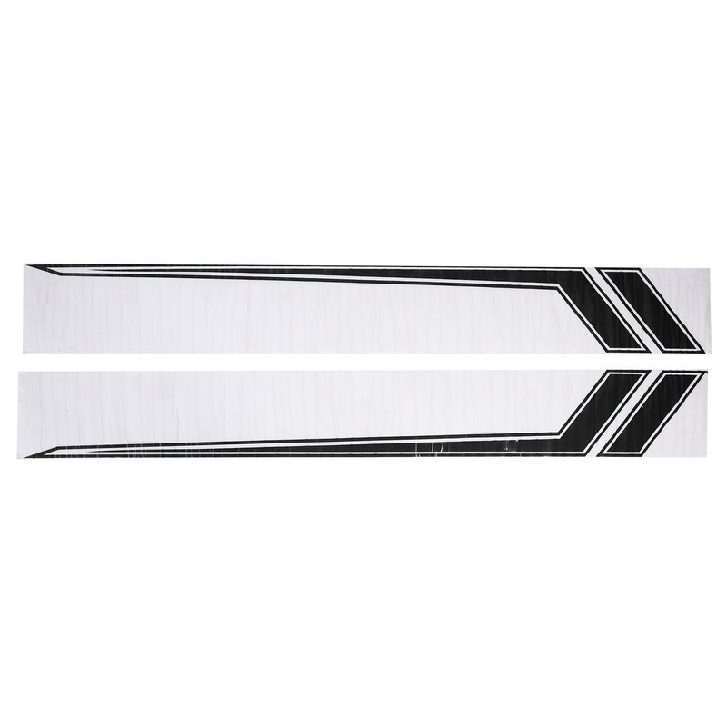 2pcs Car Side Door Sticker Waterproof Universal Sports Racing Style