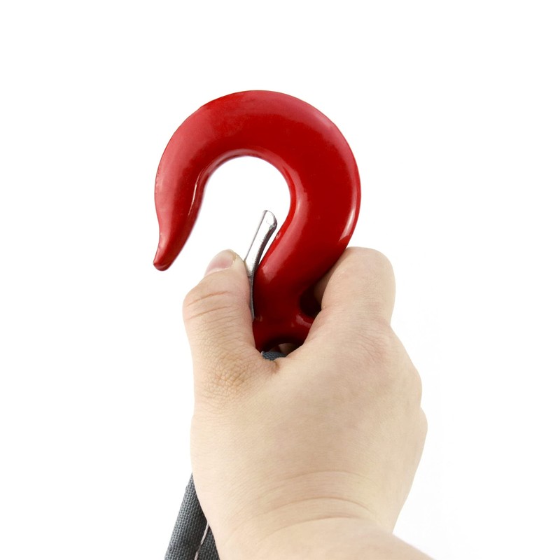 QWORK Lifting Slings Straps with Hooks - 5 Feet, 4409