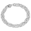 NKlaus Men's Bracelet 925 Sterling Silver 22 cm S Curb