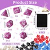 Liekadijiae 48-Piece Polyhedral Dice Set, Multi-Sided Acrylic Throws, DND Dice,