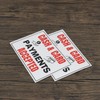 eMagTech 5pcs Cash & Card Payments Accepted Waterproof Single-Sided Stickers