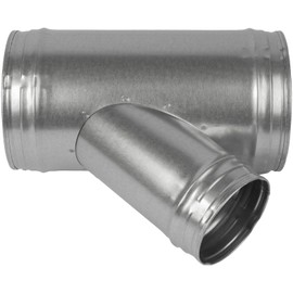 8'' Inch Duct Splitter to 45° Degree 4" Inch Branch for Exhaust Fan, Dryer Vent Hose - 3 Way Duct Hose Connector, Wye Shape, Ducting Adapter, 8x8x4 Splitter