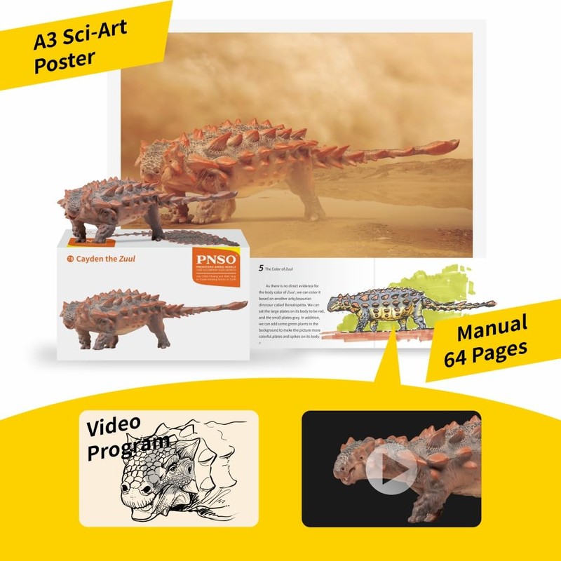 PNSO Prehistoric Dinosaur Models (78 Cayden The Zuul)