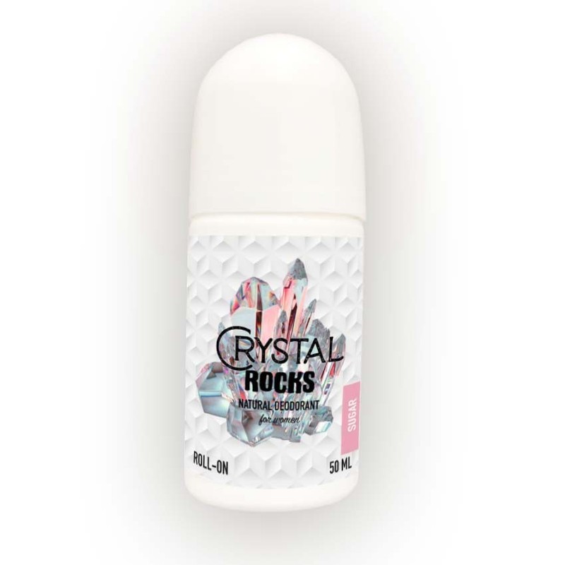 Crystal Rocks Tawas Roll-On Deodorant for Women and Men prevents