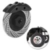 Lybunair 4pcs Metal Simulation Brake Disc Brake Calipers for 1/10