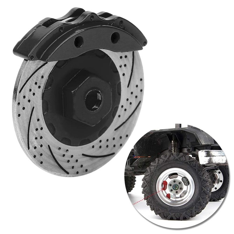 Lybunair 4pcs Metal Simulation Brake Disc Brake Calipers for 1/10