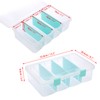 BSTKEY Plastic Clear Blue Storage Container Organizer Box, Home Utility