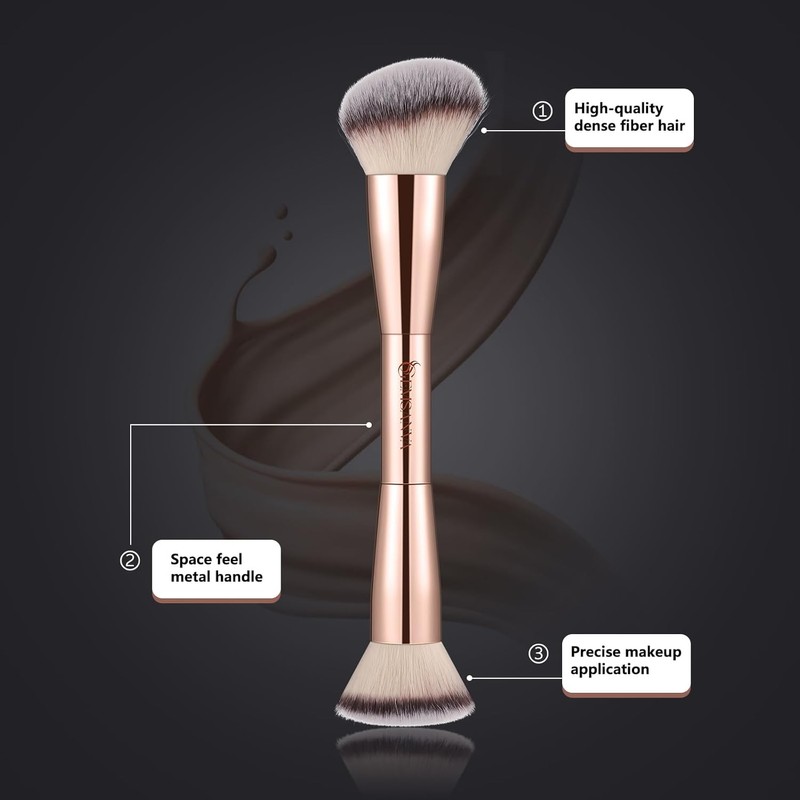 Gemsanva Gemsanba Foundation Brush & Concealer - Multipurpose dual-ended makeup