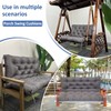 QLWY-MQL Porch Swing Replacement Cushions: 2-3 Seater Outdoor Waterproof Swing