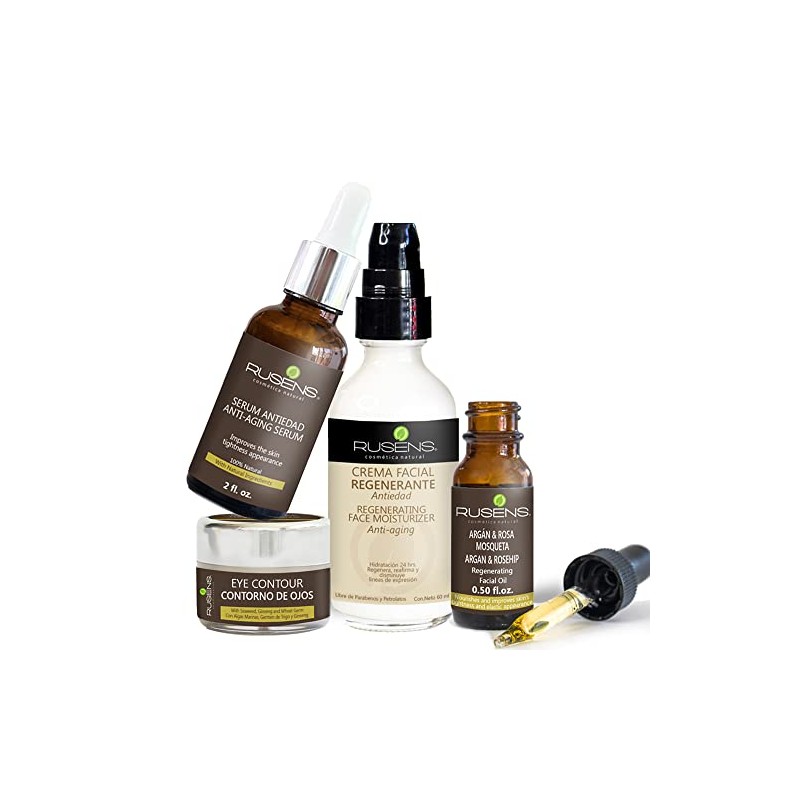 Rusens Kit Antiedad Ácido Hialurónico Contiene Serum Efecto Tensor Crema