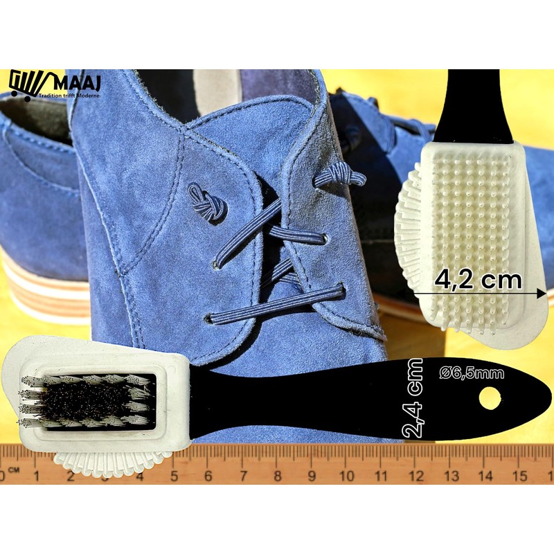 8-Piece XL Shoe Cleaning Set Application Brush + Polishing Brush