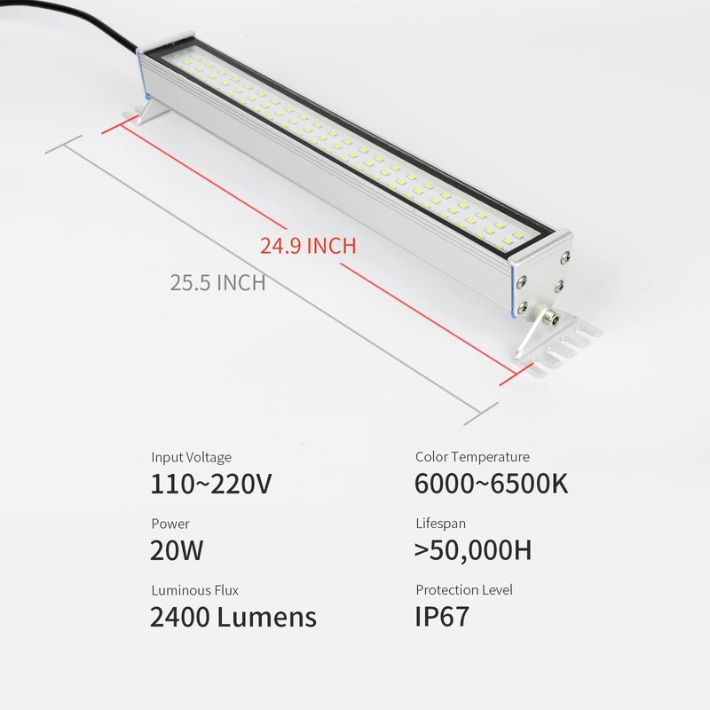 LED Workshop Light Machine Tube Light，20w IP67 Explosion Proof lamp/CNC