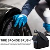 Car Tyre Sponge Car Cleaning Sponge with Lid, Tyre Dressing