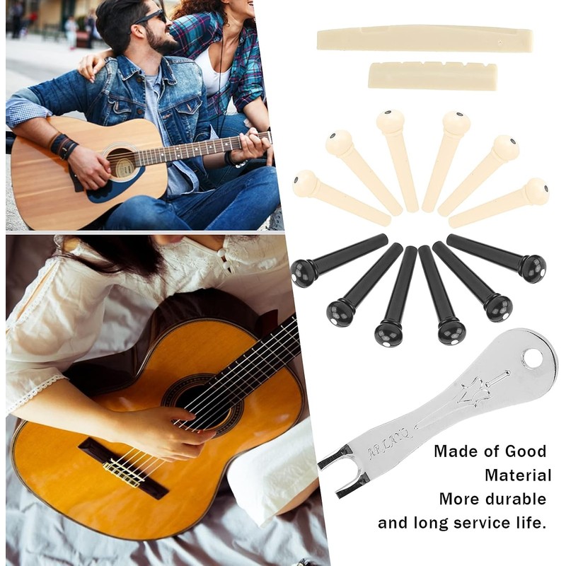 Juego de Pin de Puente de Guitarra Acústica de 12