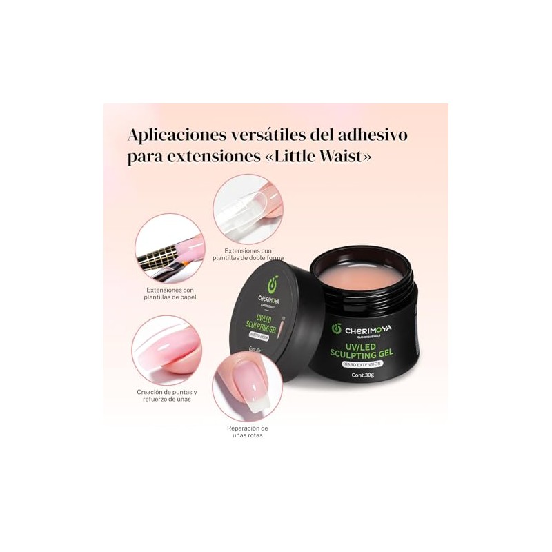 CHERIMOYA Gel Constructor Sólido Para Uñas Extensión 30g