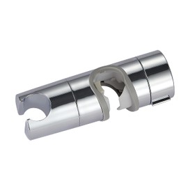KINGBATH™ Adjustable ABS Shower Head Holder Hand Shower Handset Bracket for 18-25mm Slide Shower Rail Rod Clamp Holder Chrome Plated for Bathroom Replacement Spare Parts