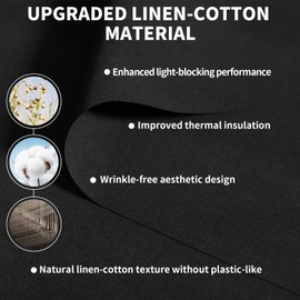 BKSAI No Drill Blackout Blind, Portable Blackout Blinds Stick on for Windows Fits Any Size Shape, Upgraded Blackout Material Cover, Blackout Curtains for Bedroom Baby’s Room (Black, 130x150cm)