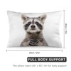 NIBABA Cushion Covers Cute Cute Funny Raccoon Decorative Pillow Covers