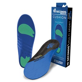 10 Seconds 3100 Plantillas de cojín multideporte, 1 par, M 11.5-13
