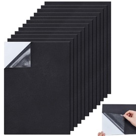Editbar 12 Stück Selbstklebend Schaumstoffplatte, 1mm Schwarz Moosgummi Selbstklebend Platten,EVA Schaumstoff Antirutschmatte für Möbel, Schmuckkästchen, Kunsthandwerk(21cm*30cm)
